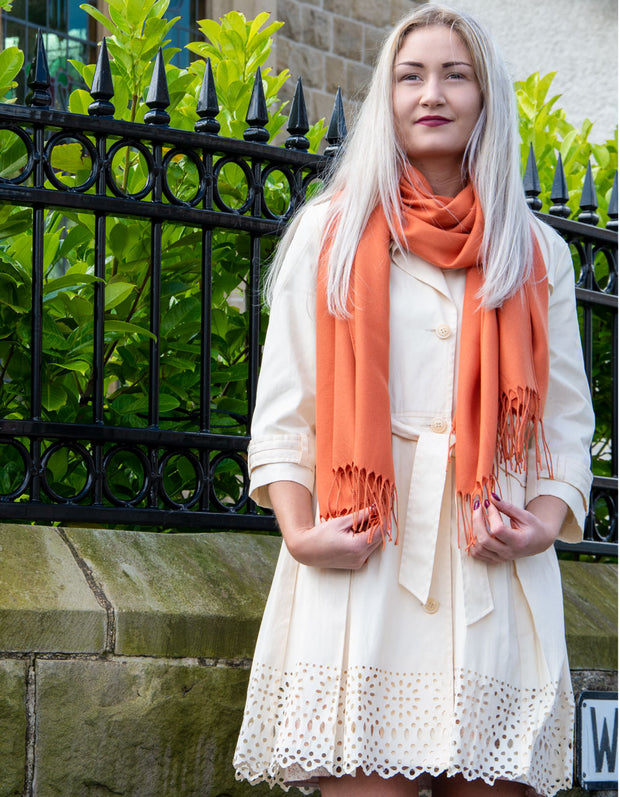 Pumpkin Orange Pashmina