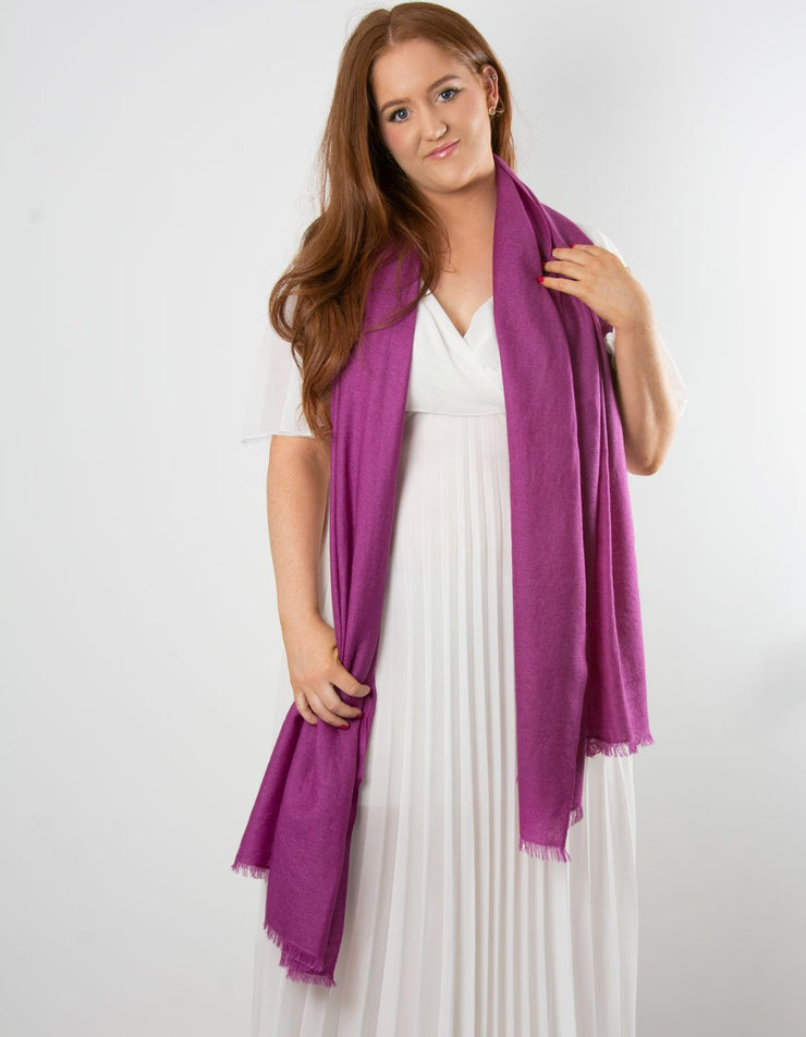 Purple Cashmere Pashmina