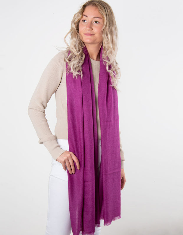 Purple Cashmere Scarf