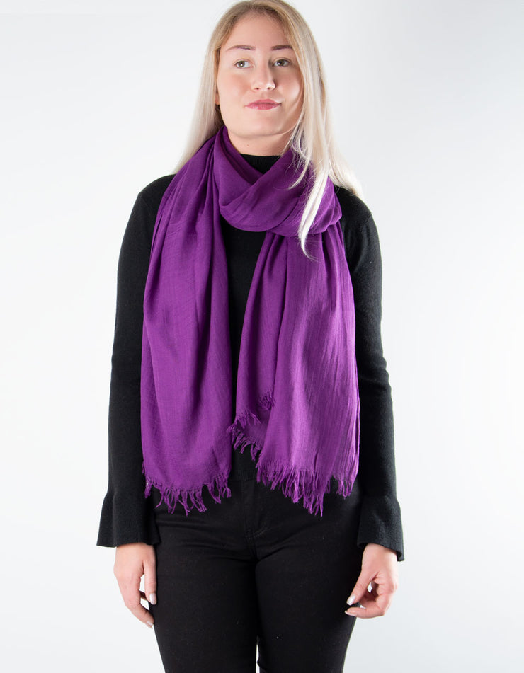 Châle Pashmina Uni 100% Viscose – Grande écharpe Légère Et Douce Pour Hijab, Soirée Ou Enveloppement Décontracté - 10