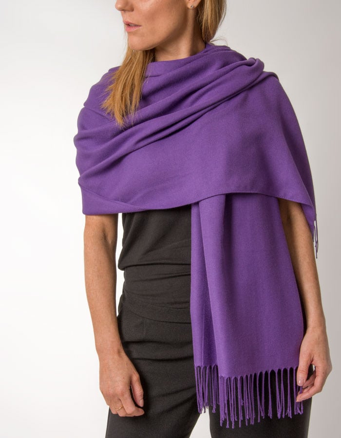 an image showing a purple pashmina