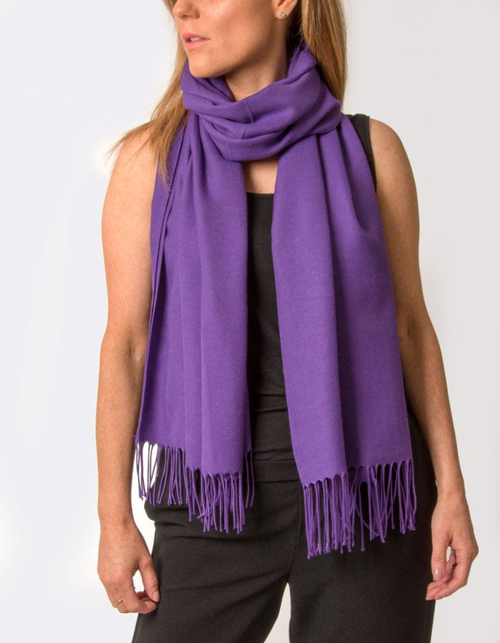 an image showing a purple coloured pashmina