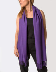 an image showing a purple coloured pashmina