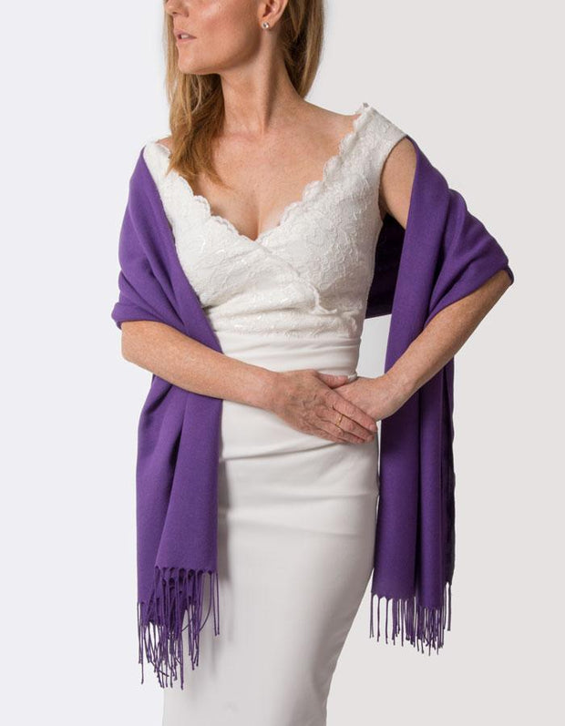 Purple Wedding Pashmina