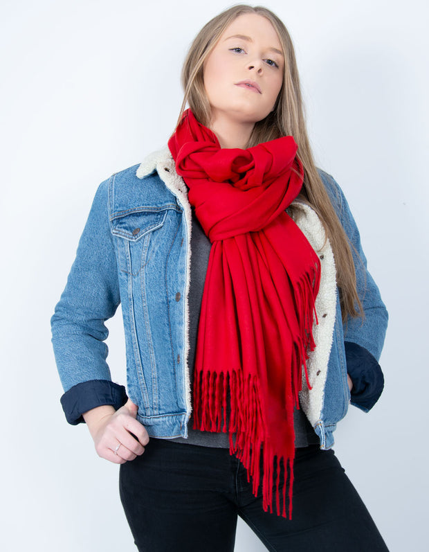 Red Blanket Scarf