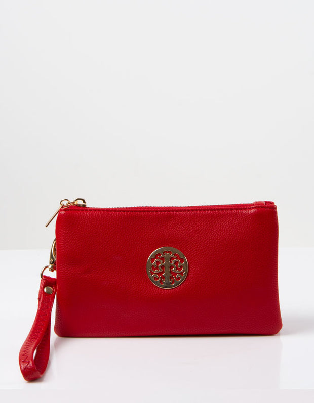 an image showing a Red Clutch Bag