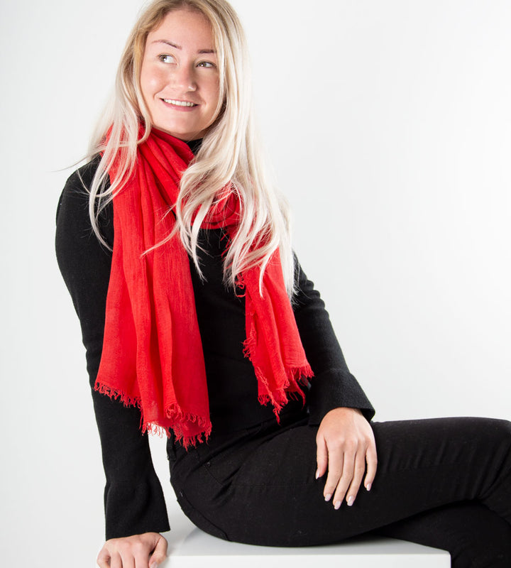 Red Scarf - Italian MicroModal