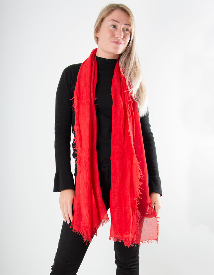 Red Scarf - Italian MicroModal