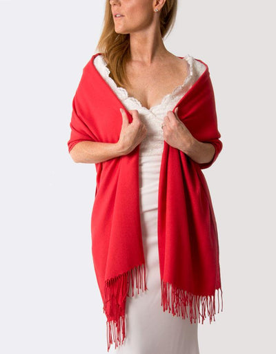 Red Wedding Pashmina