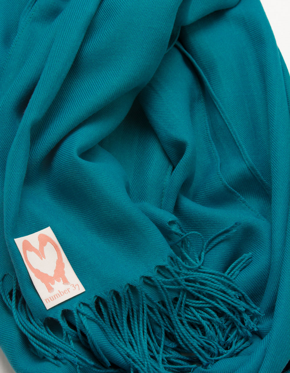 teal shawl