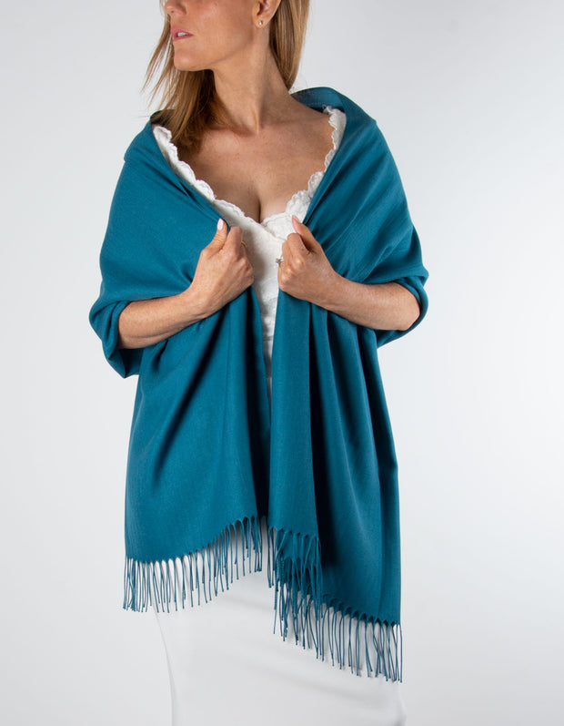 Teal Wedding Pashmina