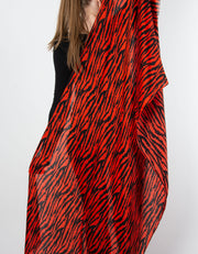 Tiger Scarf | Red