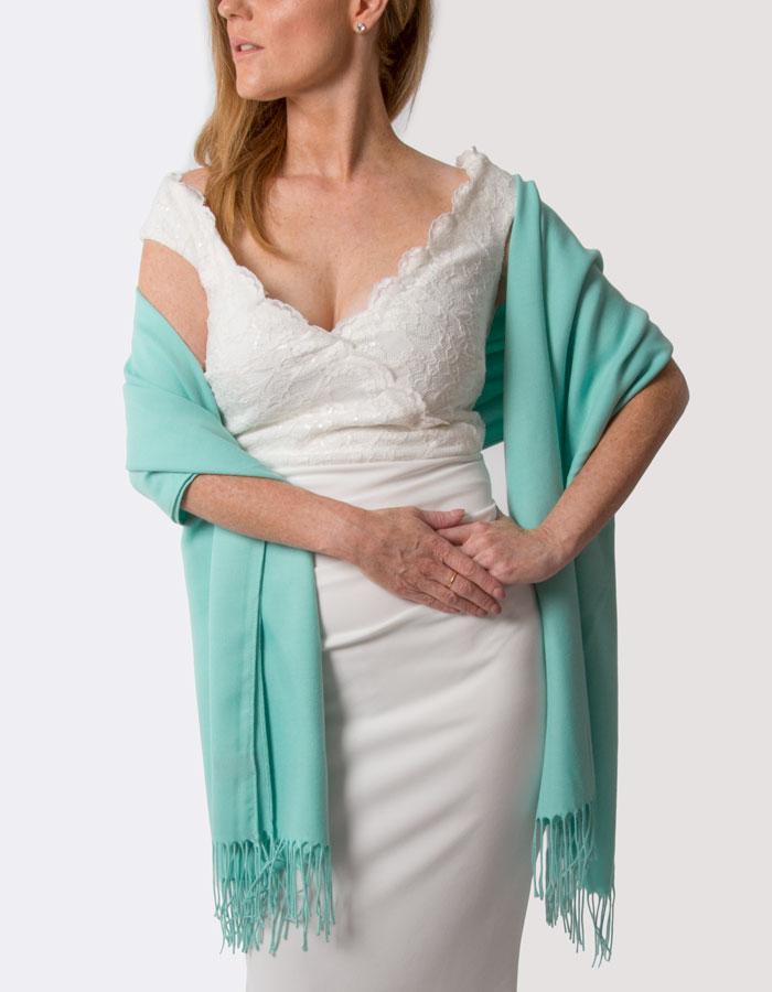 Turquoise Wedding Pashmina