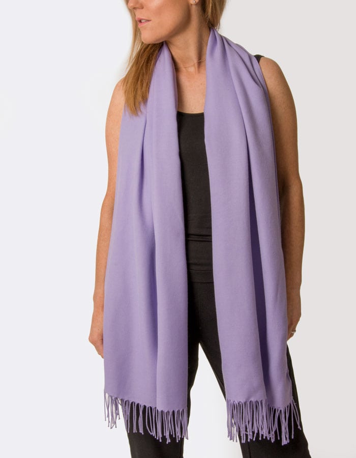 an image showing a violet pashmina