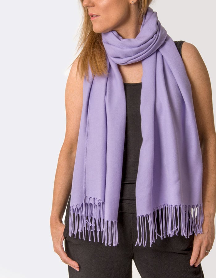 an image showing a violet pashmina