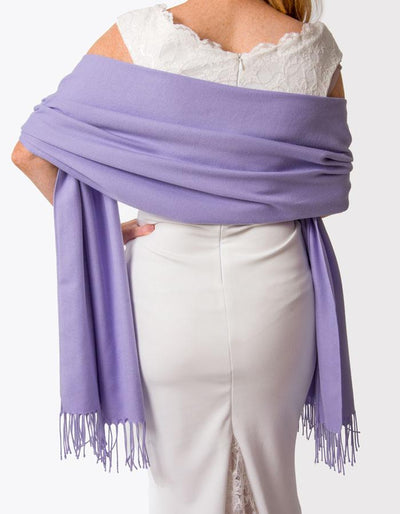 Violet Purple Wedding Pashmina