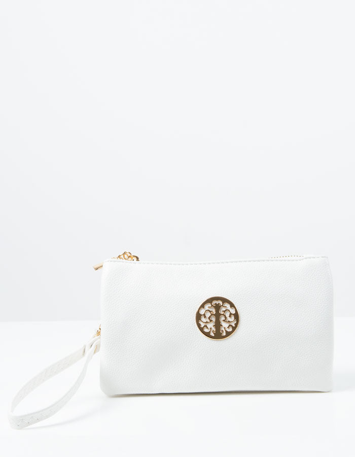 an image showing a White Clutch Bag