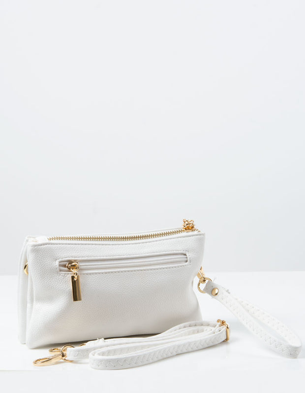 an image showing a White Clutch Bag