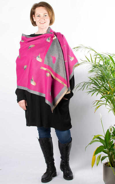 Winter Scarf | Robin | Hot Pink