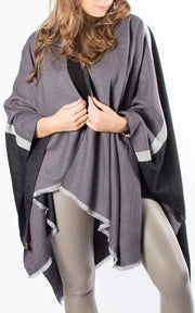 Wrap Cape | Dark Grey