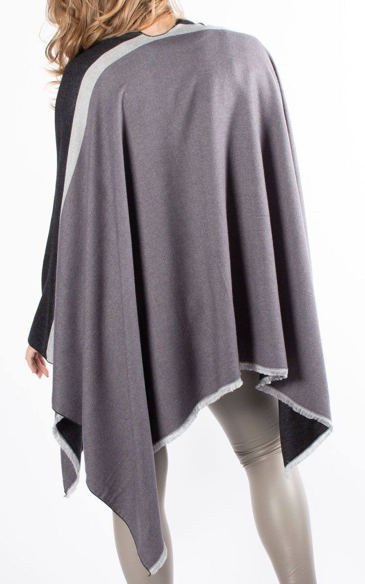 Wrap Cape | Dark Grey