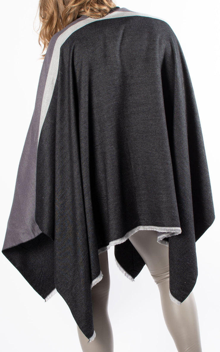 Wrap Cape | Dark Grey