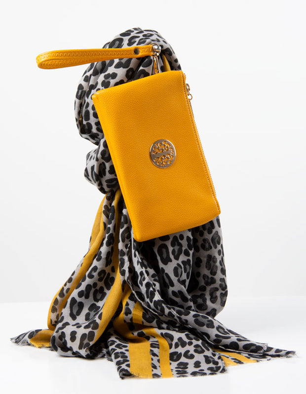 Amber Yellow Clutch Bag | Toni
