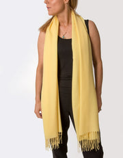 an image showing a yellow pashmina