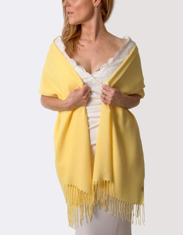 Bright Yellow Wedding Pashmina