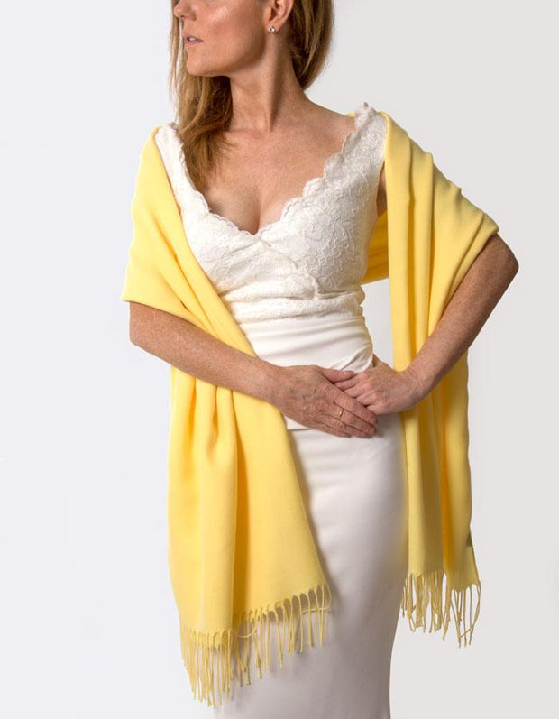 Bright Yellow Wedding Pashmina