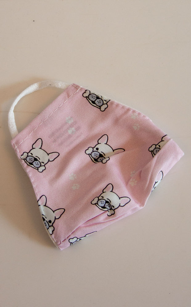 Kids Dog Print Face Covering
