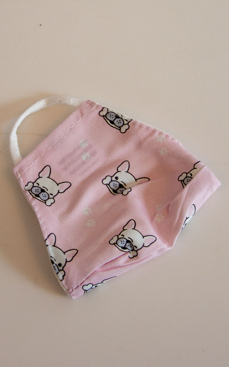 Kids Dog Print Face Covering