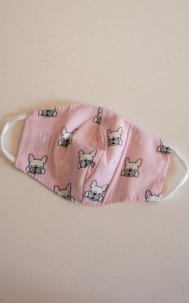 Kids Dog Print Face Covering