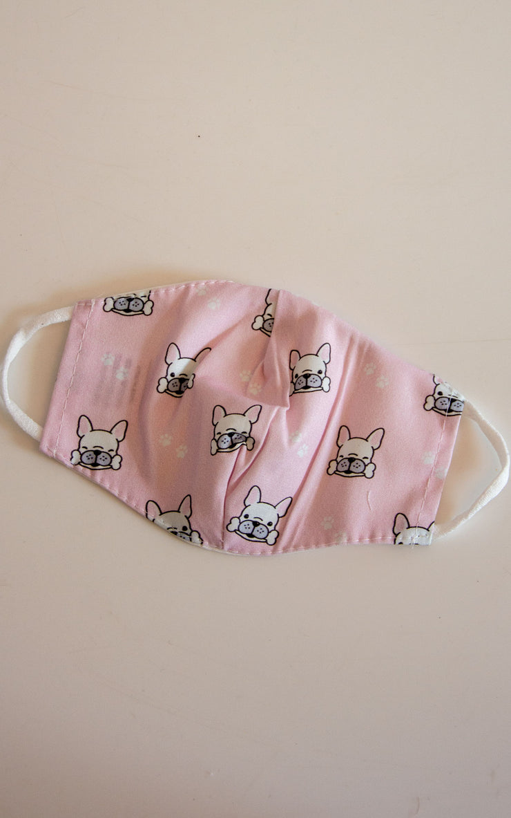 Kids Dog Print Face Covering