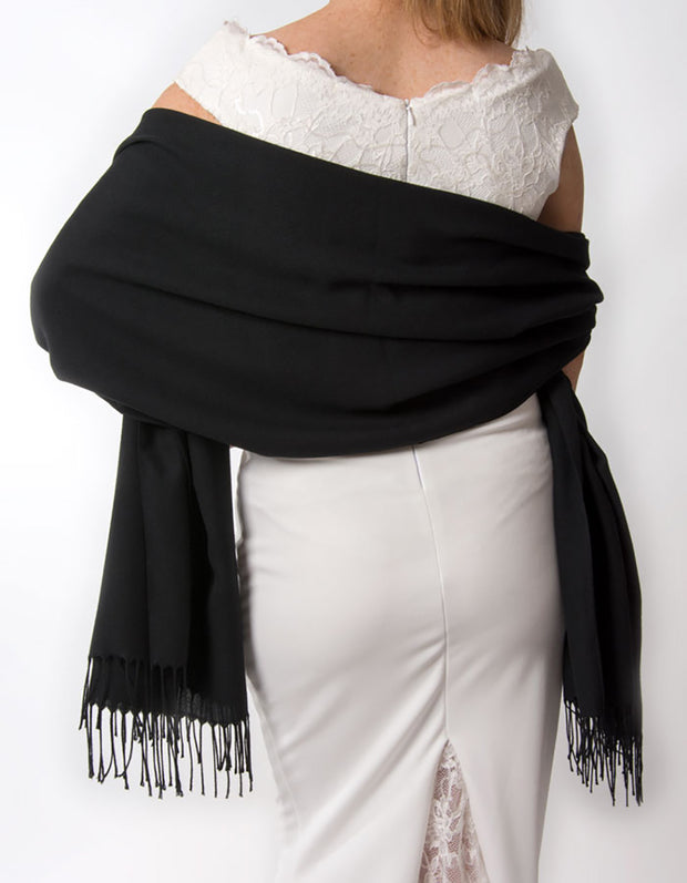 Black Wedding Pashmina