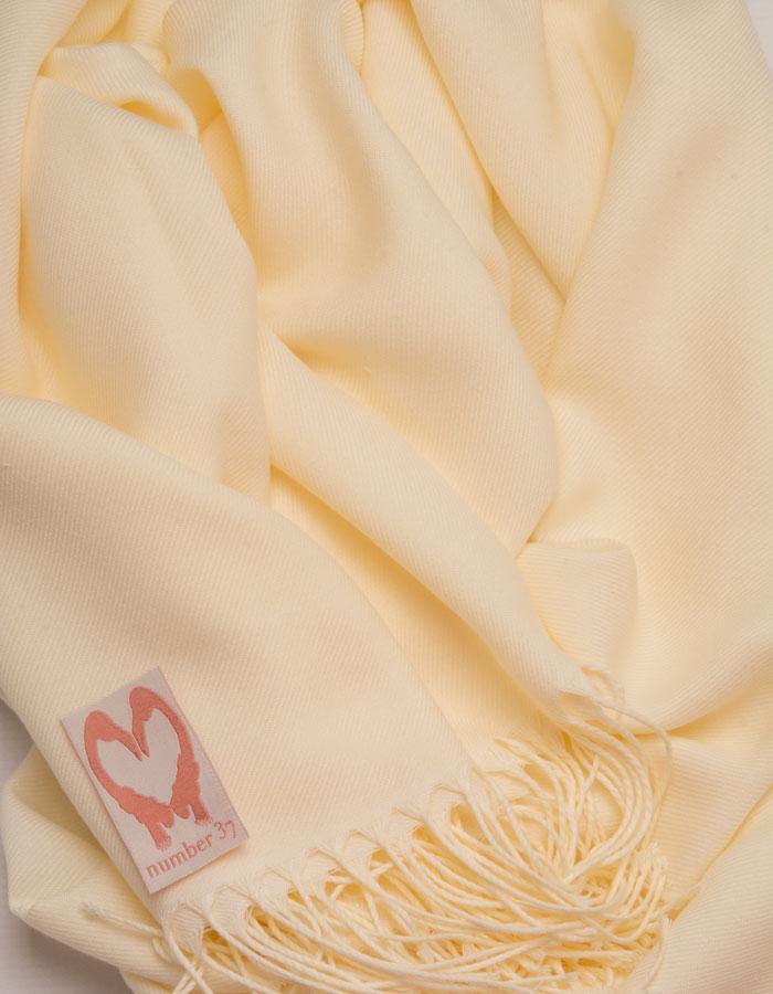 Cream Wedding Pashmina