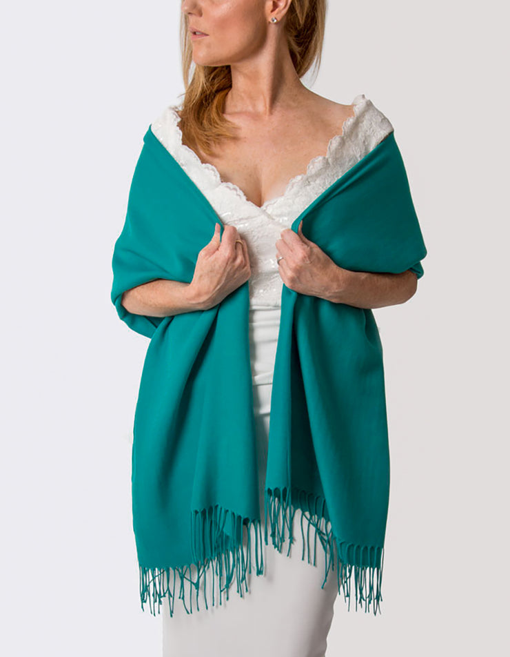 Emerald green shawl wrap sale
