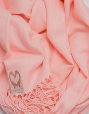 an image showing a close up of a pashmina in Apple Blossom