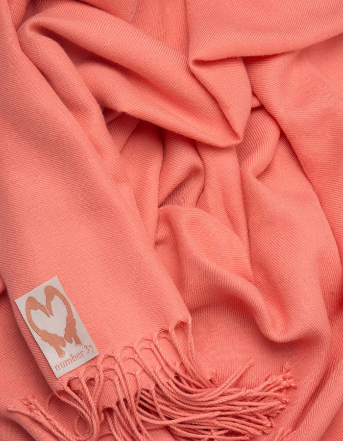 Coral Wedding Pashmina