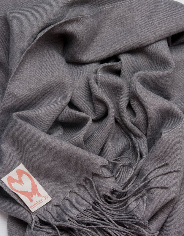 an image showing a close up of a pashmina in French Navy