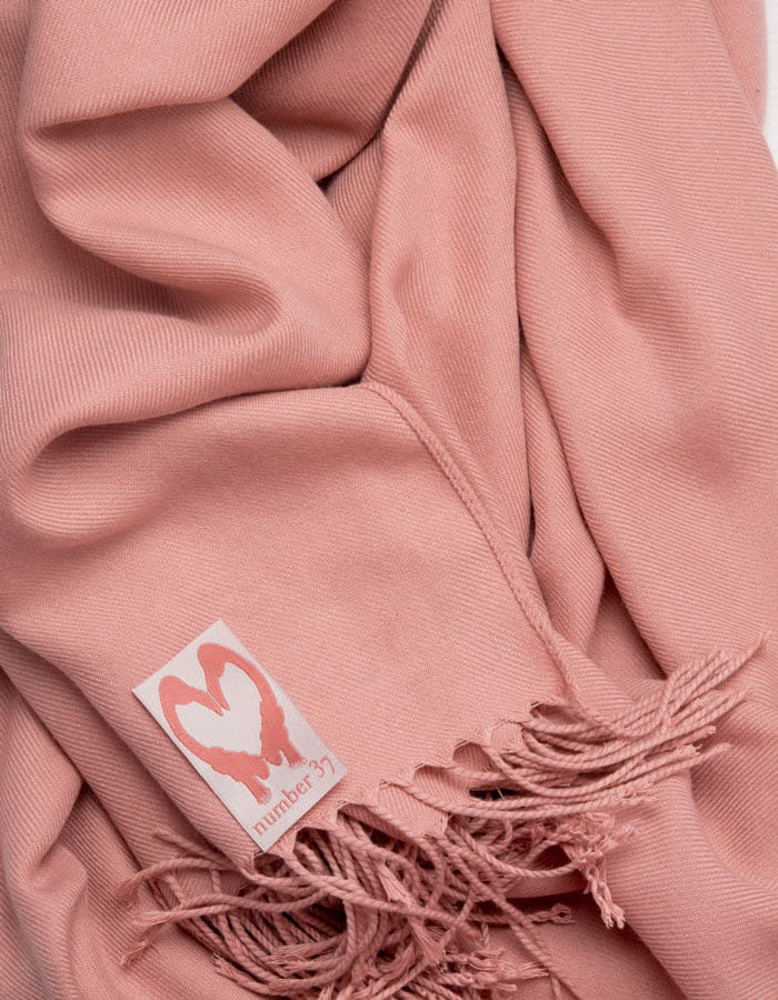 Dusky Pink Wedding Pashmina