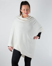 an image showing a white poncho