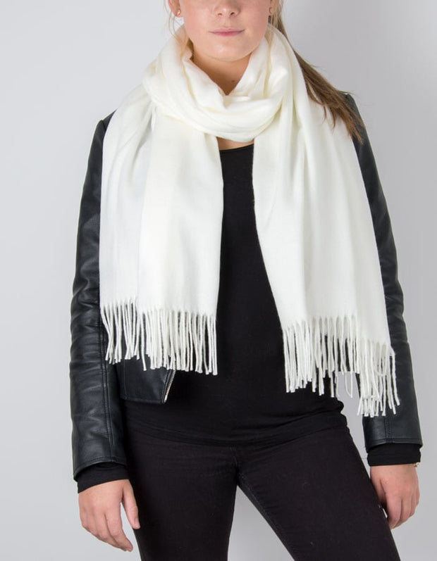 an image showing a winter pashmina in cream